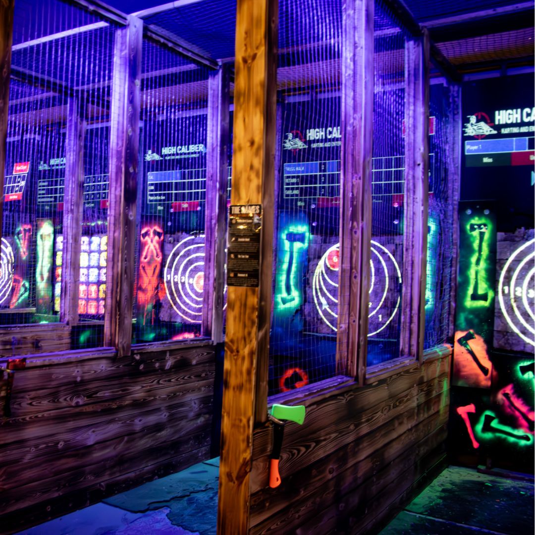 glow in the dark axe thorwing high caliber