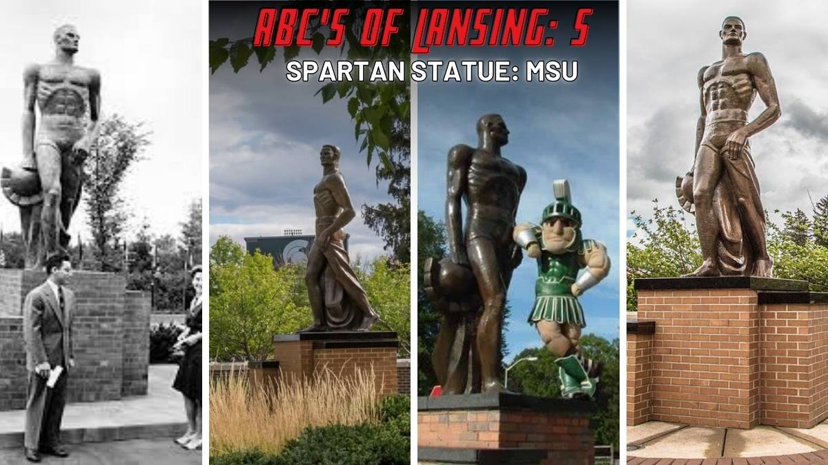 lansing things to see spartan statue