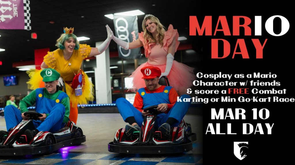 mario day at high caliber karting and entertianment