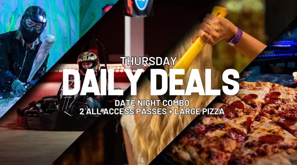 date night special high caliber all access with pizza