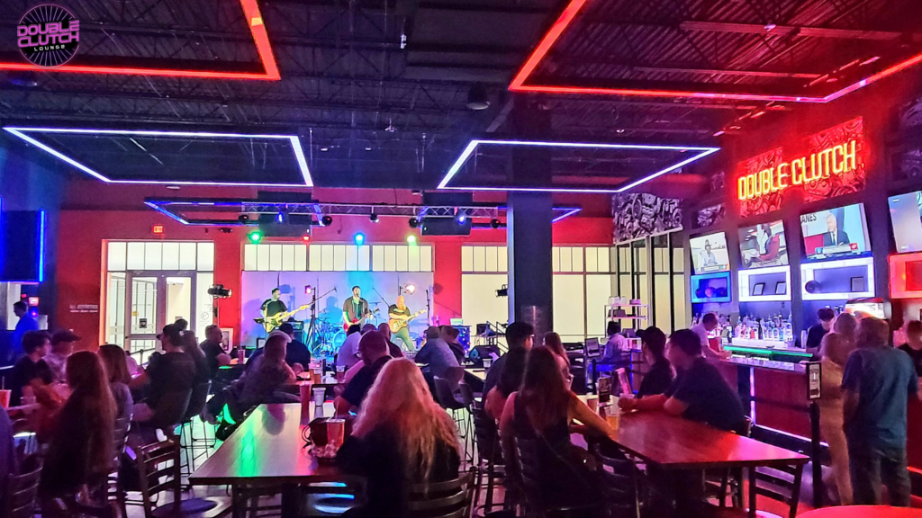 New music venue in Lansing hosted in High caliber Karting - Double Clutch lounge